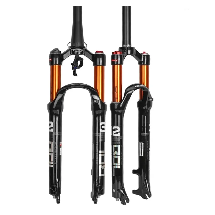 MTB Bicycle Air Fork  Rebound Adjustment 26/27.5/29 Lock Straight Tapered Mountain Fork For Bike Accessories
