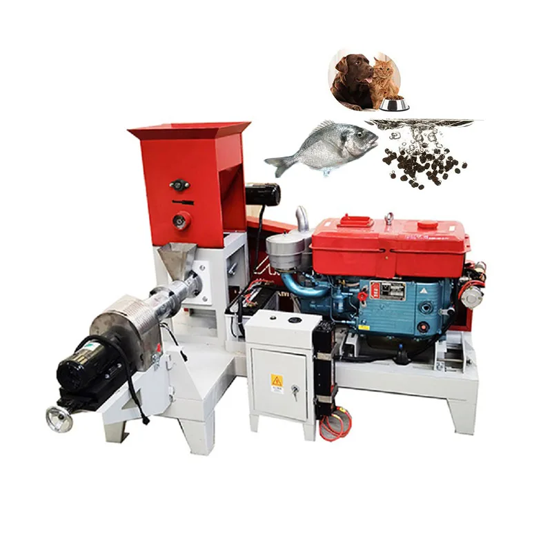 LIMA Diesel Engine Small Fish Animal Chicken Feed Processing Machines Pallet Making Granule Press Pellet Granulation Pelletizer