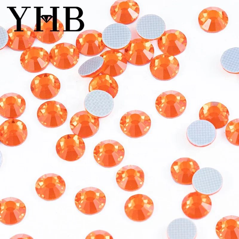  2020 YHB Заводские камни кристально прозрачные стразы горячей фиксации с плоской задней стороной стеклянные из