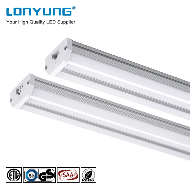 8ft led tube light linkable led strip light linear light with double sides emitting 6000k for Warehouse Supermarket Office