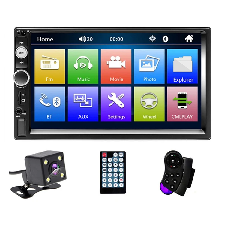 Universal 7inch Car Multimedia Player With Camera Navigation Radio 2din Touch Screen Car MP5 Player
