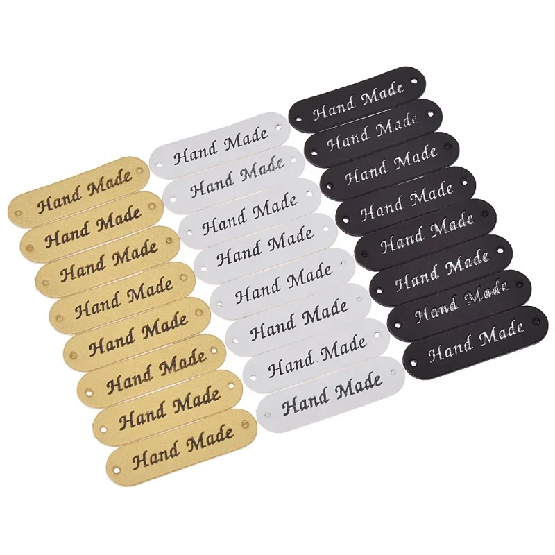 Diy Sewing Accessories Handmade Labels Pu Leather Labels Series Hand Made For You Leather Tags For Clothing Tag