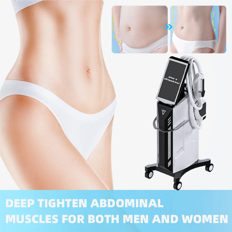 Ems body shaping 4 Handles Teslasculpt HIEMT Muscle Building Fat Burning EMS Body Sculpting Machine