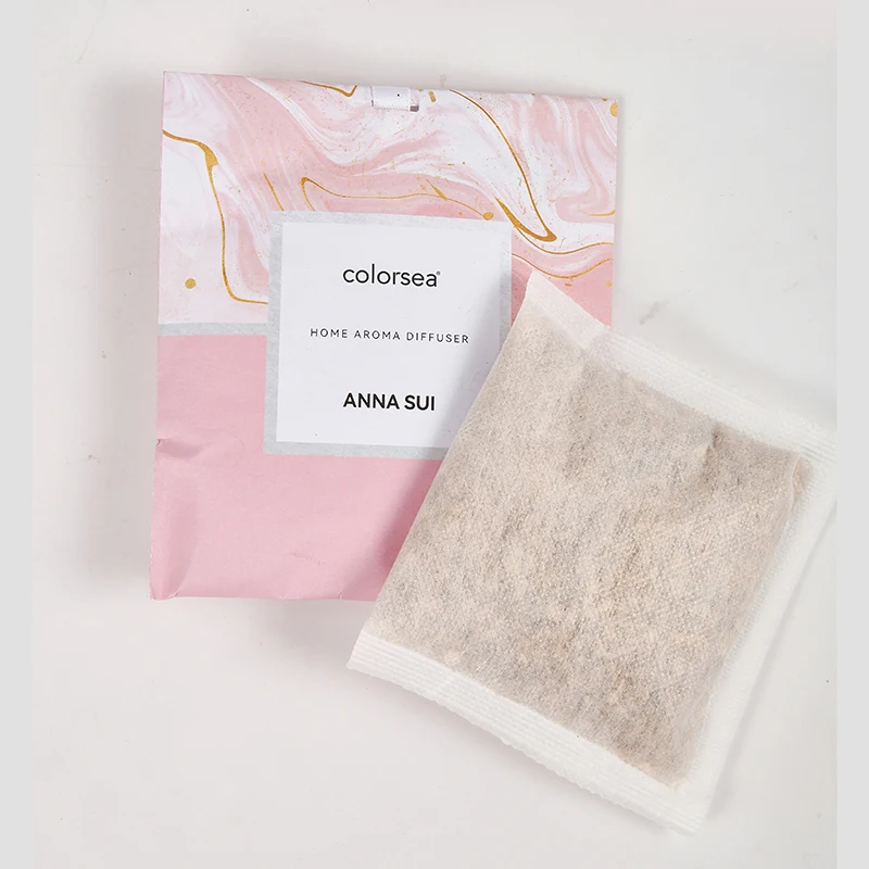 wholesale new 20g aroma Blue camellia vermiculite bathroom deodorization car air freshener clothes wardrobe scented sachet