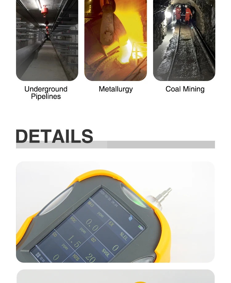 Factory supply new-arrival portable 6 gases optional gas analyzer ES60A with best price