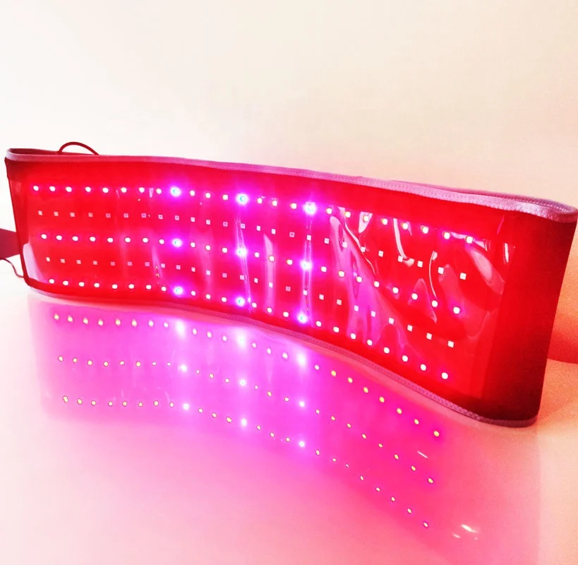 Red light led physical therapy waist belt infrared slimming device 660nm 850nm body pain relief therapy equipment