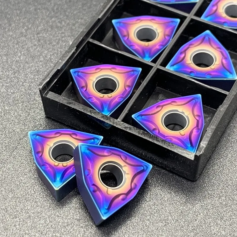 High Quality Carbide WNMG080408/WNMG080404 Turning Tool Blue Flame Series CNC Milling Blades mop holder garden tool holder dual