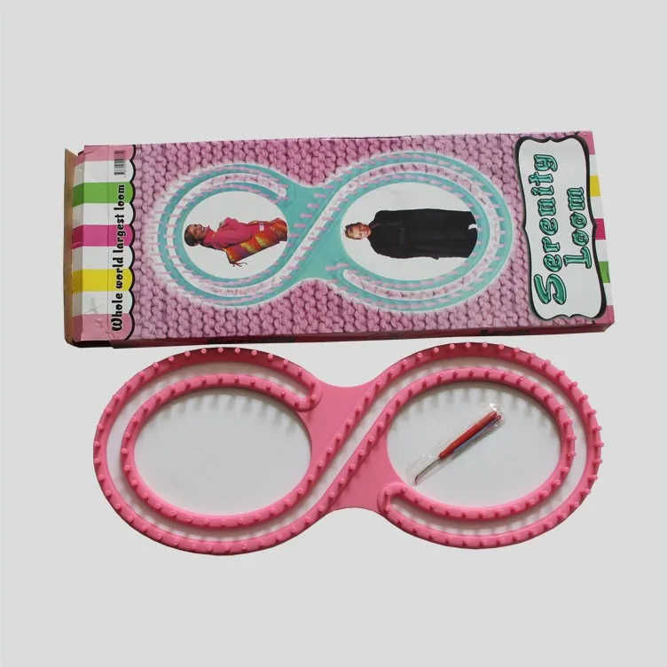 Knitting Loom Tool Kit Set of Circular Round and Long Rectangular Loom with Picks, kids knitting loom