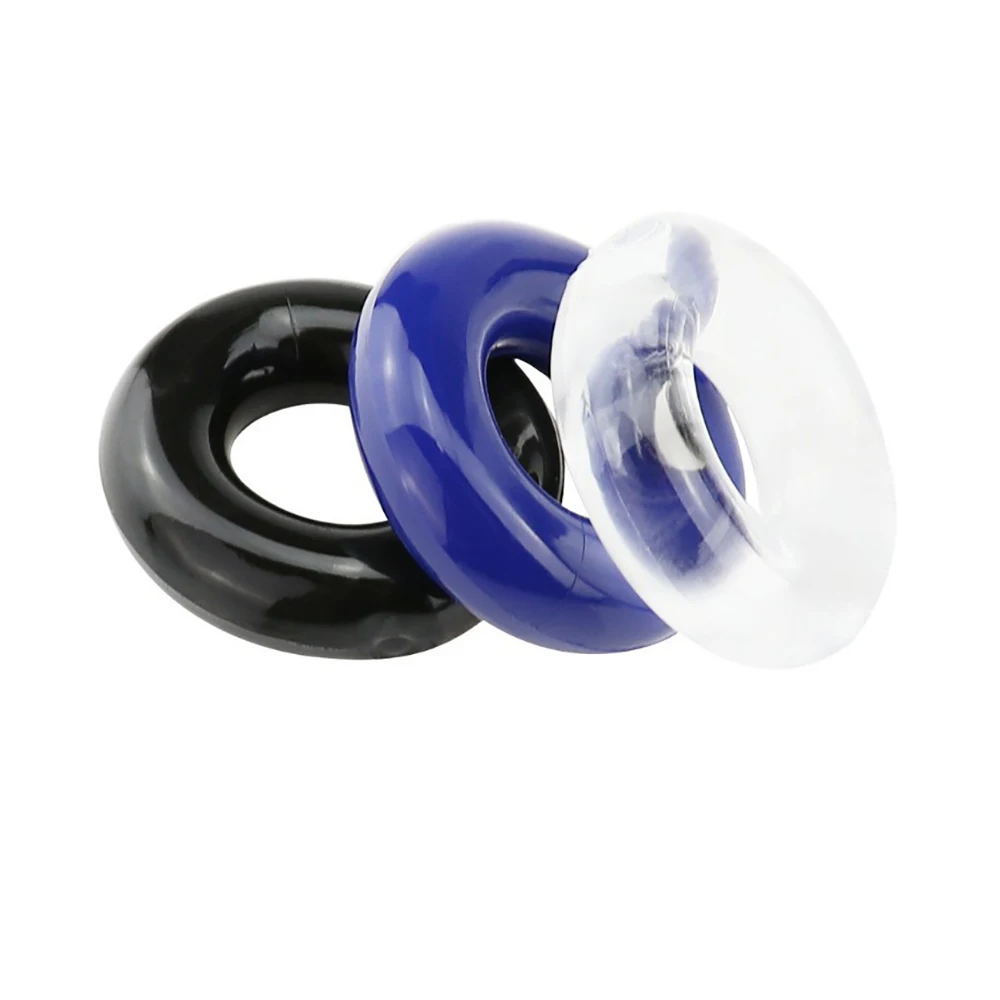 2024 Silicone Durable Cock Penis Ring Ejaculation Delay Cock Rubber Rings Penis Enlargement Sex Toys For Adult Men Male