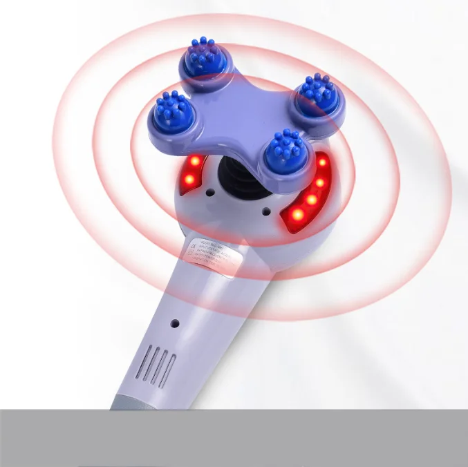 Handheld electric high-power tapping electric instrument Dolphin Massager Stick 7 head massage stick 2 in1 stepless motor