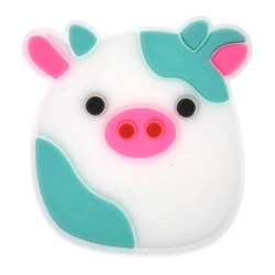 custom cute pig cartoons shoe charms piglet cow squishmallow croc charms