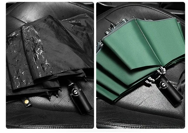 New Trending Automatic Flashlight Umbrella 3 Folding Rainy And Sunny Umbrella