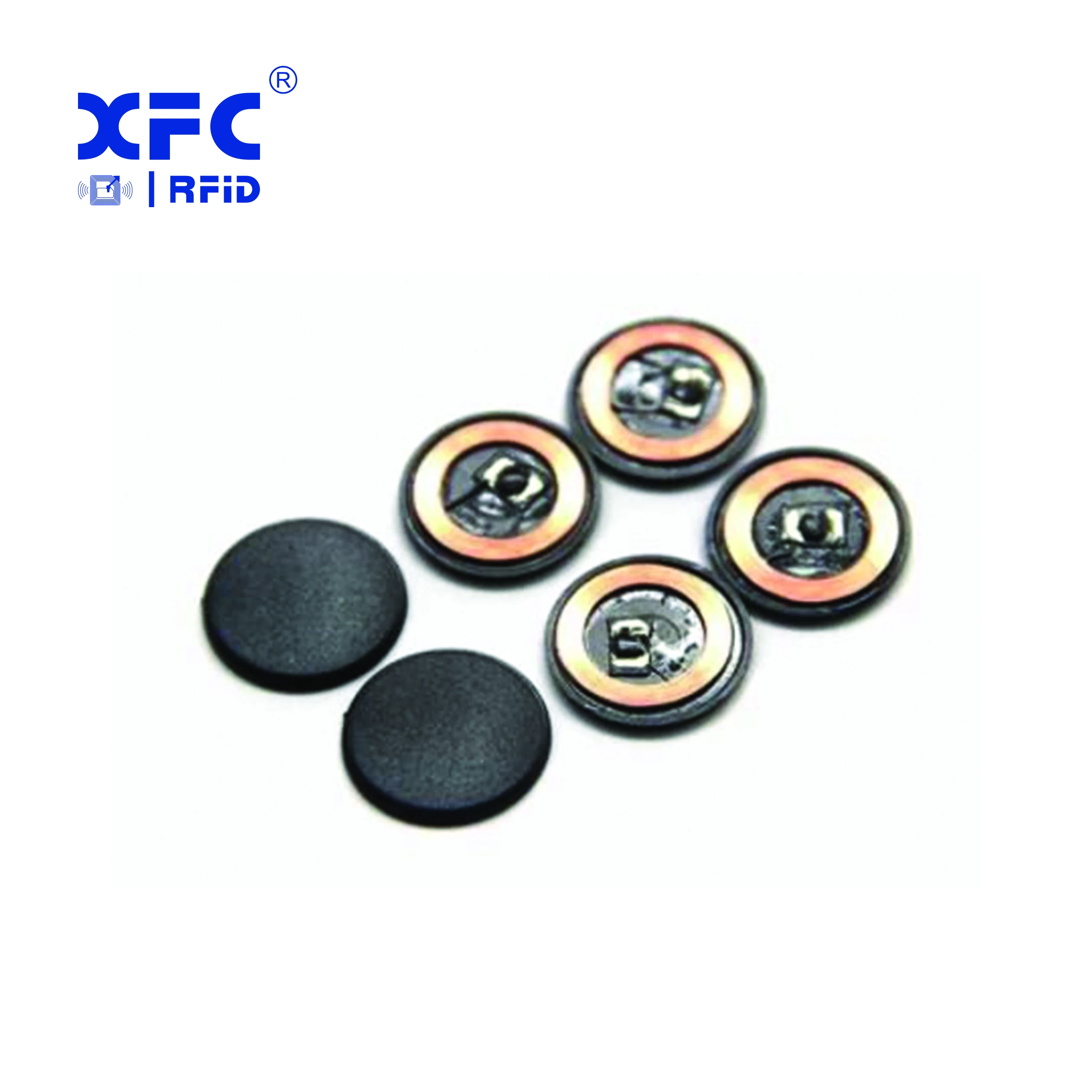 24mm chip 125khz, 13.56mhz, UHF RFID Washable Tag Laundry Tag for garment textile management