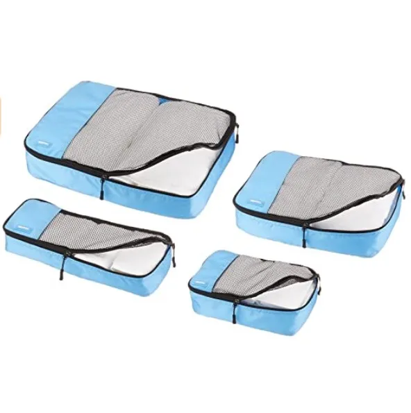 Packing Travel Organizer Cubes Set Travel Shoe Bag Pure Polyester Oxford Zipper Nylon