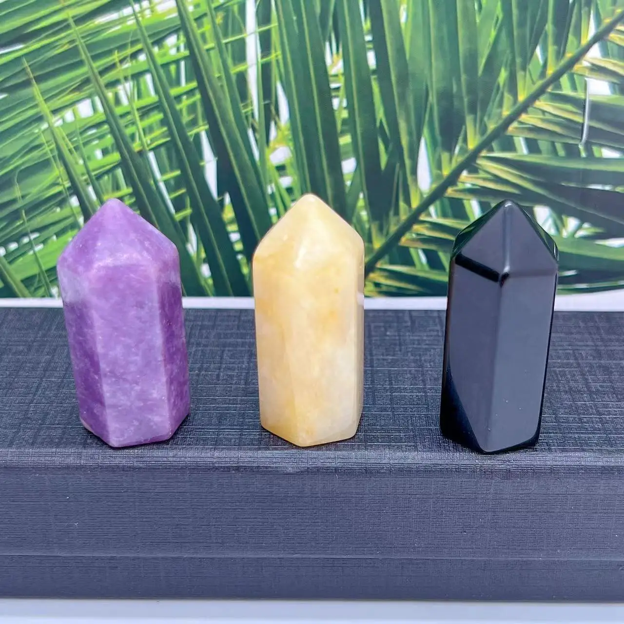1.5inch natural stones healing gemstone mini size towers mascot mini size  Carving Crafts Crystal points