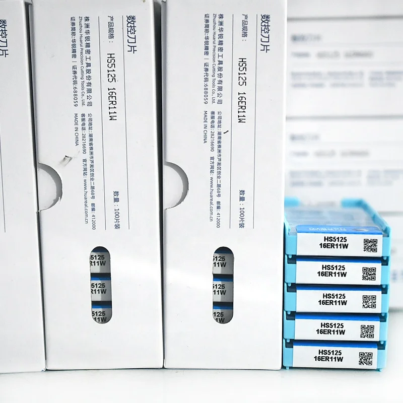 HADSTO China Threading Inserts 16ER11W HS5225 Cnc Lathe Cutting Tools Turning Tungsten Carbide Cutter Blade for Metal Machine