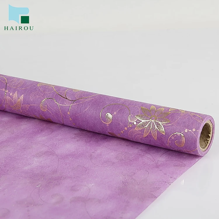 
Custom Gift Tissue Wrapping Paper Roll Paper Non Woven Decorative Paper Screen Printing Virgin Mixed Pulp 