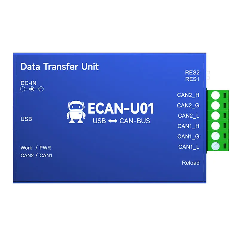 Coogex OEM/ODM ECAN-U01 Free sample high performance 8-28v DC CAN interface can bus usb to can ethernet