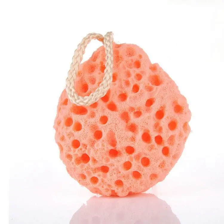 Body baby face massage  bath natural polyurethane (PU)  exfoliating sea sponge cleaning ball