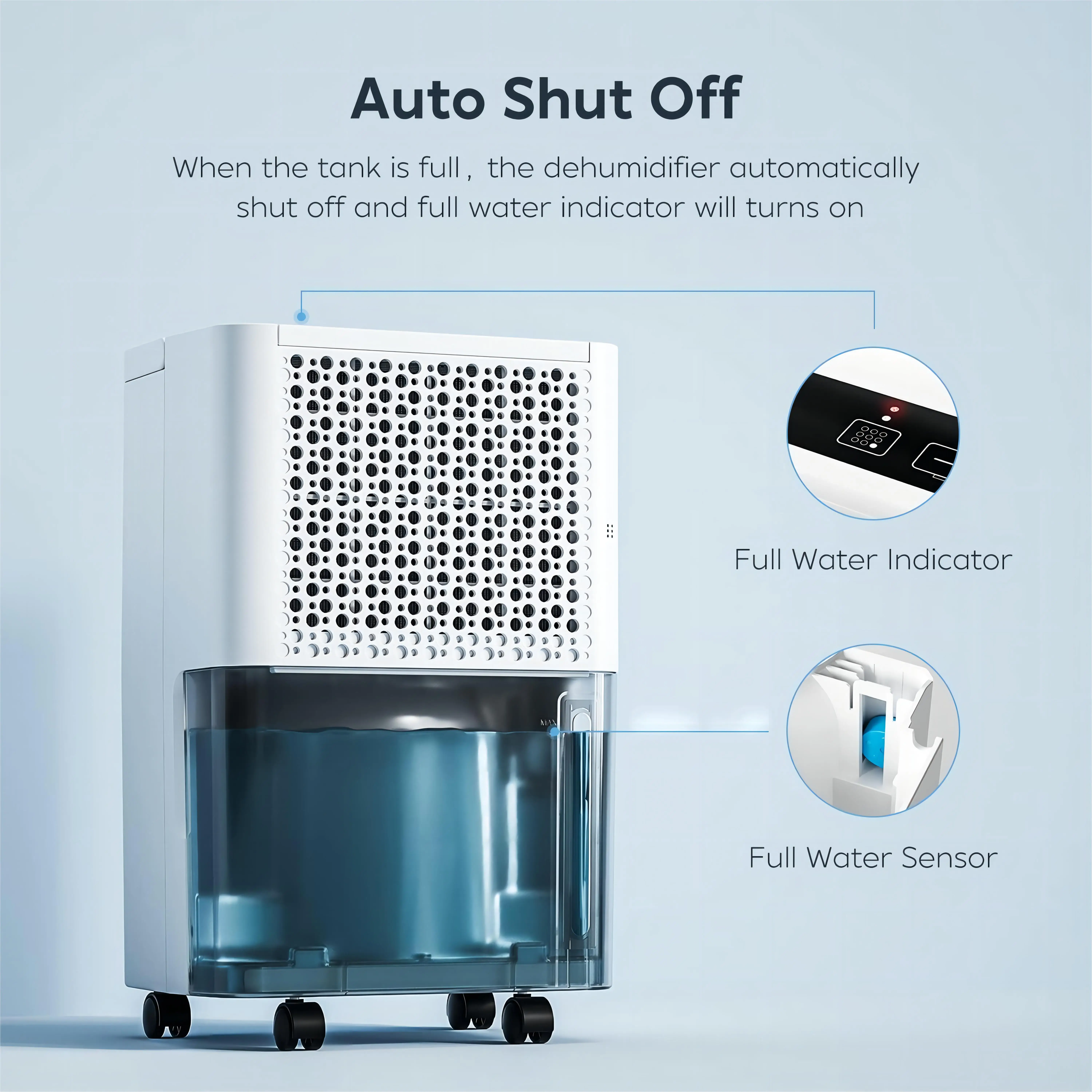 10L/Day Mini Portable Air Home Dehumidifier Cheap Price with Smart Wifi UV-C Air purifier dehumidifier