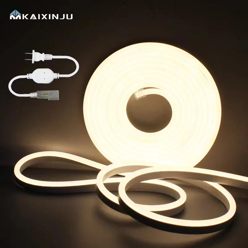 Silicone Tape Light IP65 Decorative Rope 110V Custom Neon Lights Strip Flexible Led Neon Light
