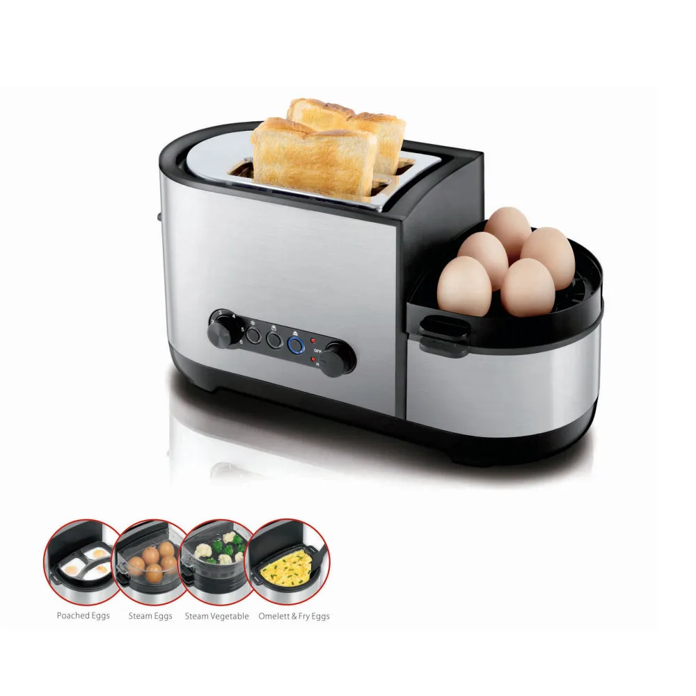 TS1010 Hot sales multi-functional toaster egg cooker/electric toaster with egg boiler