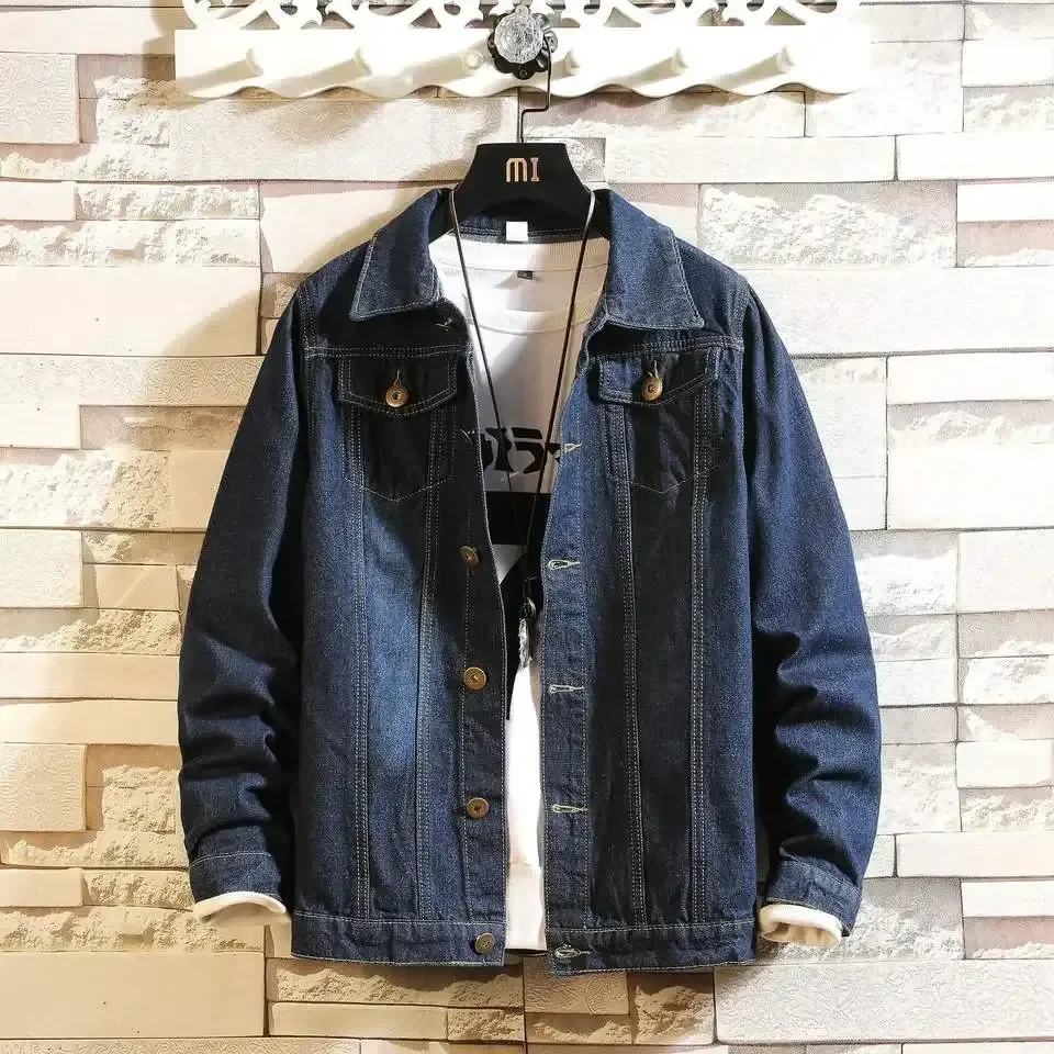 Custom Fashion Print Cotton Jean Jacket Designed Mens Denim Jacket Men
