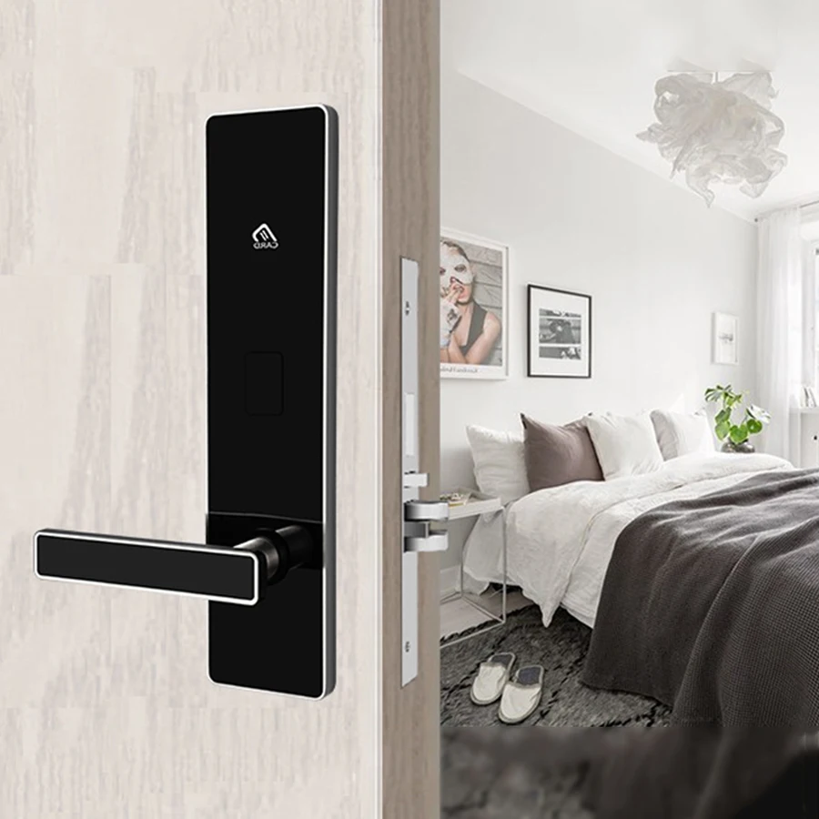 Cheap Portable Safety Stainless Steel Magnetic Hotel Door Card Lock for Hotel System with Access Key Card