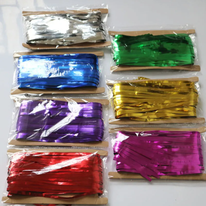 
1*2m rain silk curtain birthday party decoration wedding room layout gold and silver color background wall tassel rain silk curt 