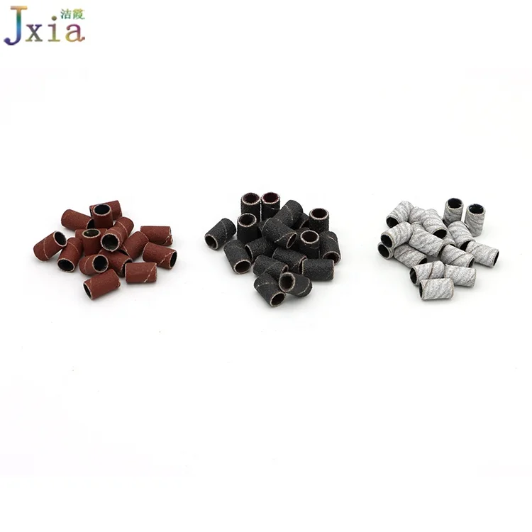 Jiexia Plastic Box Packing Fine Medium Coarse Zebra Nail Sanding Bands for Nails Machine