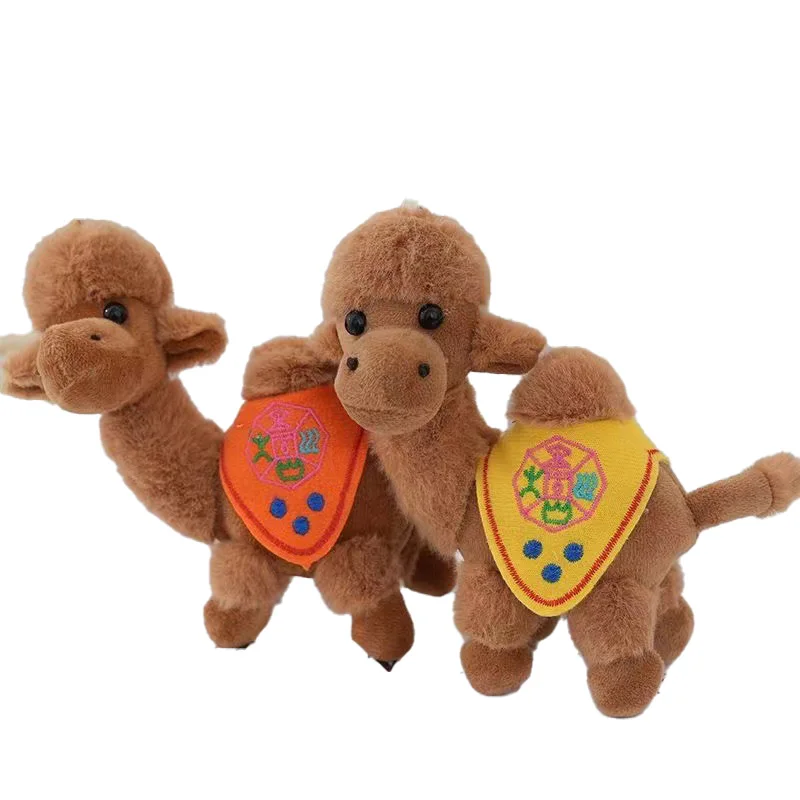 Cute camel pendant plush toy cartoon Dunhuang desert camel doll key chain plush toy