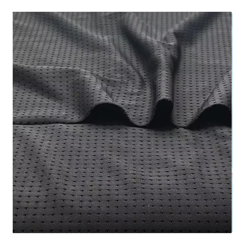 200 GSM  Spandex Sportswear yoga nylon Fabric 4 way stretch knitted elastic jacquard mesh spandex fabric for sportswear