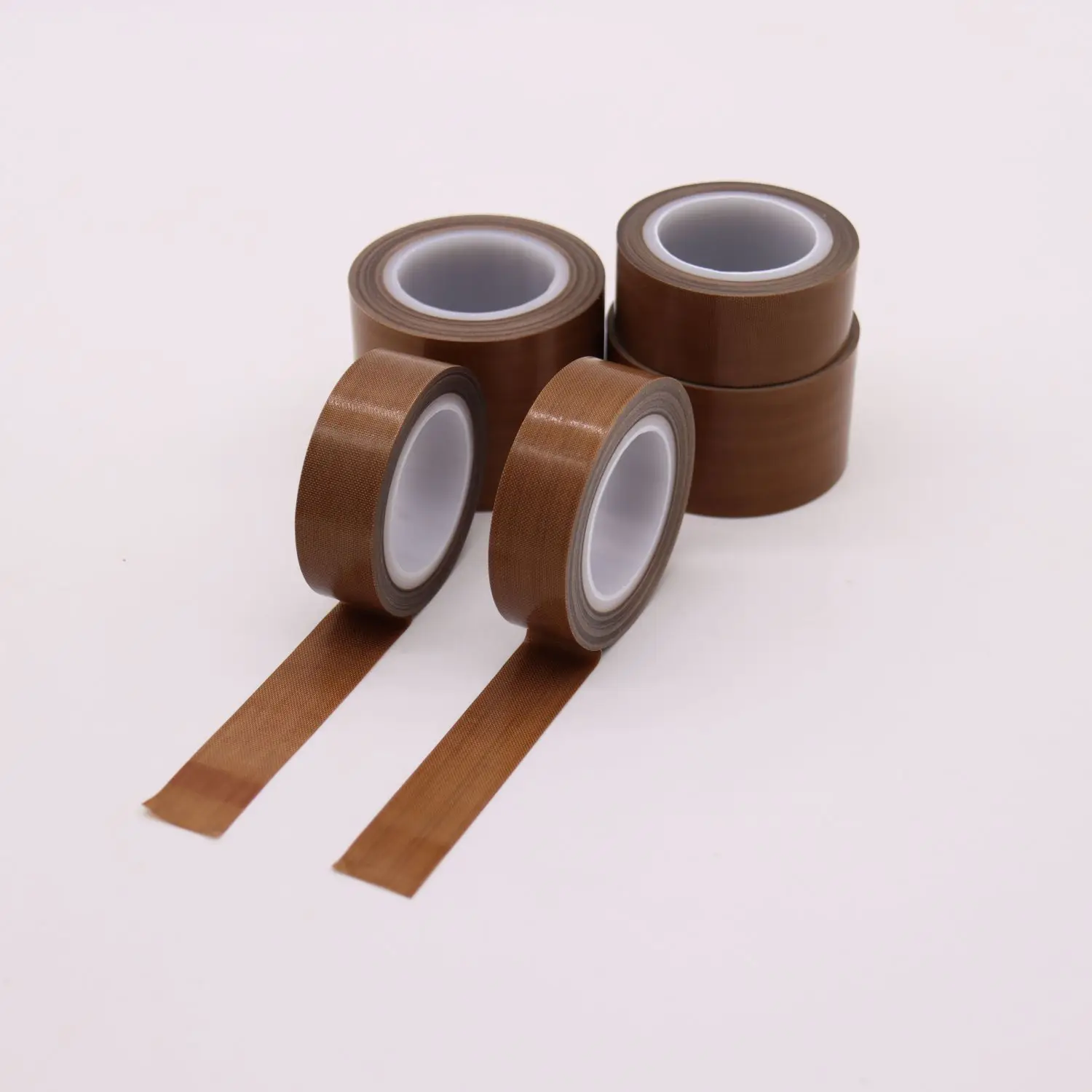 Heat Resistant Anti-corrosion Non Stick White Brown Black Pressure Sensitive PTFE Coated Glass Fiber Fabric Adhesive Film Tapes
