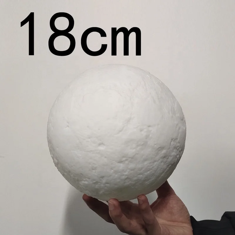 Kanlong 8 10 12 15 18 20 22 30 cm portable touch RGB lunar light kids baby 3D print led night lights moon lamp