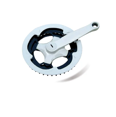 Прямая поставка с завода пластиковая Звездочка из серого алюминиевого сплава стальная для велосипеда со стальной Кривошип