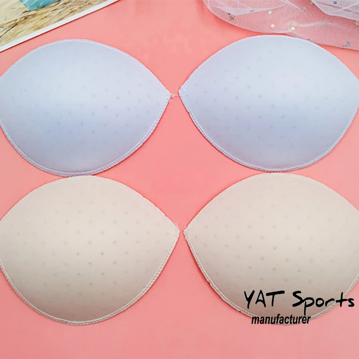 Wholesale underwear accessories yoga tops with push up thicker foam bra pads