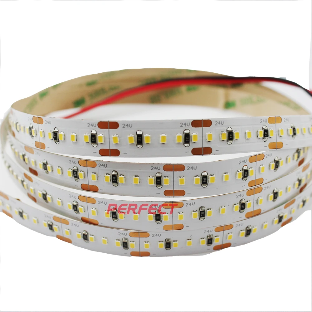SMD светодиодные полосы 2216 240 светодиодов/M 19 2 Вт/м DC12V DC24V 10