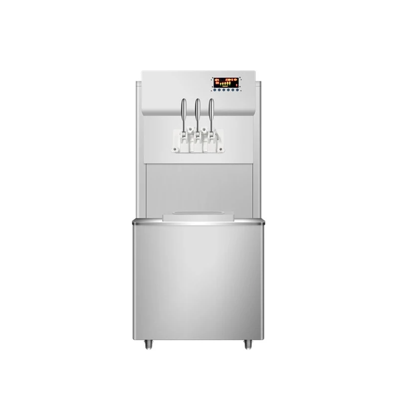 Commercial machine ice cream maker automatic ice cream machine 3 flavors soft ice cream machine stainless steel
