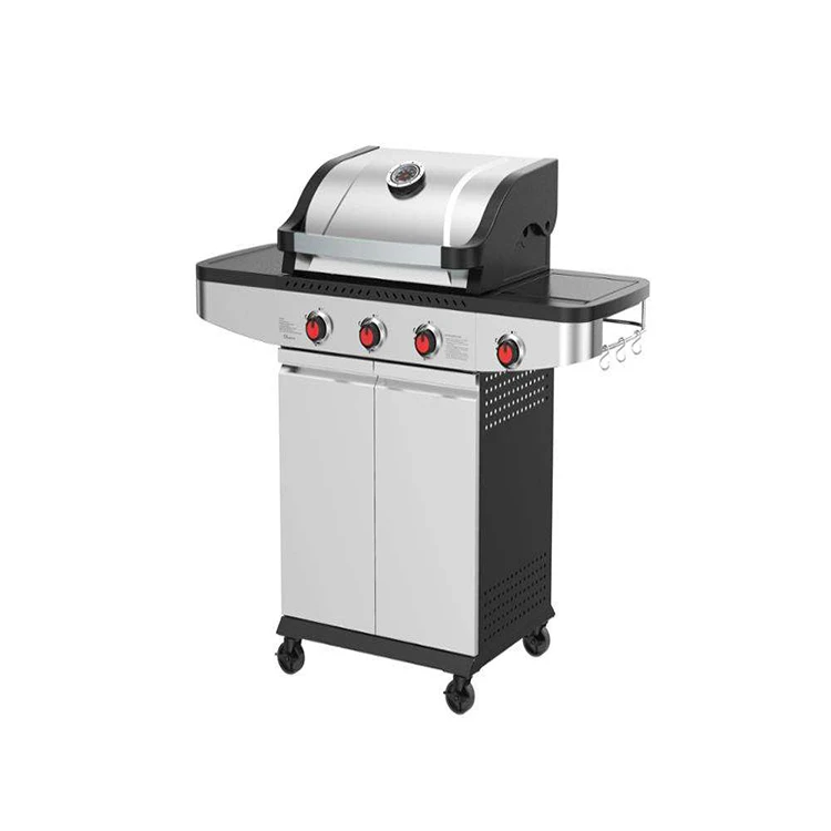 Flame Safety Device Camping Party Outdoor Kitchen Outdoor Grill Enamel Cast Iron Cooking Grates Gas Grill