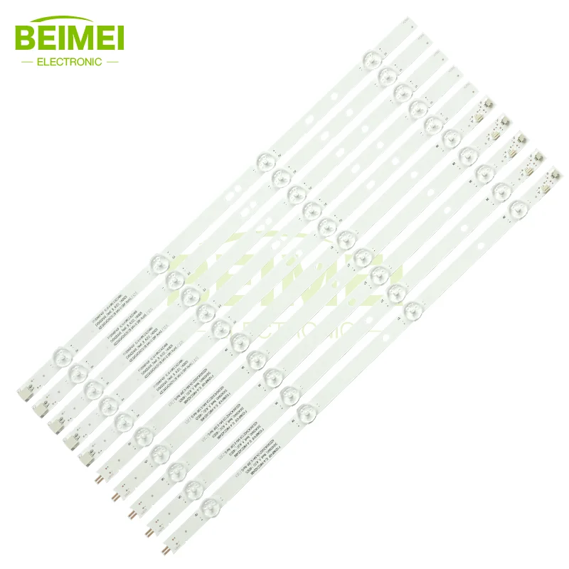 TV Backlight Strip F105N6P43F IC-A-HWCC42D486 IC-B-HWCC42D486 LED Strips for Panasonic TH-43C410K LED Backlight 10PCS/SET