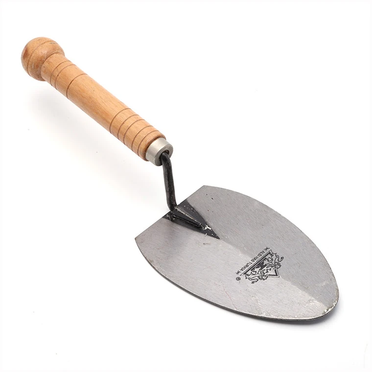 Практичный деревянной ручкой по бетону строительные ручные инструменты Совок кладки кирпича из углеродистой стали светло-коричневые брендовые BN-68