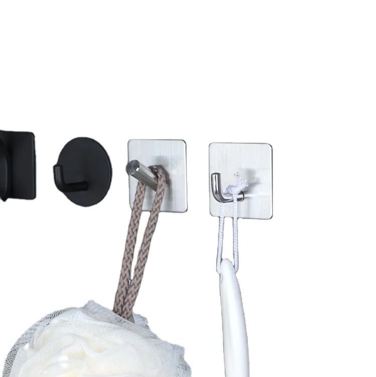 
Sell Well New Type Suction Towel Wall Stainless Steel Bathroom Shelf With Hooks 