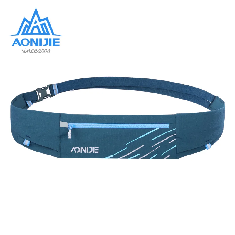 Aonijie W8105 Lightweight Comfortable Running Waist Bag Belt Hydration Fanny Pack Sports Pockets For Jogging Fitness Gym Hiking