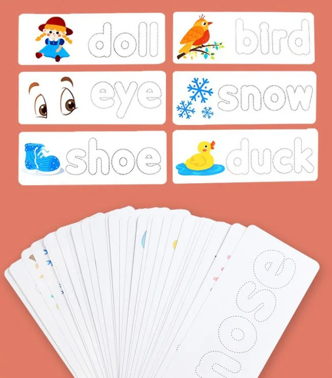 Educational Preschool Toys Spell Learning Toys Matching Letter Spelling Game Sight Words Games For Kids