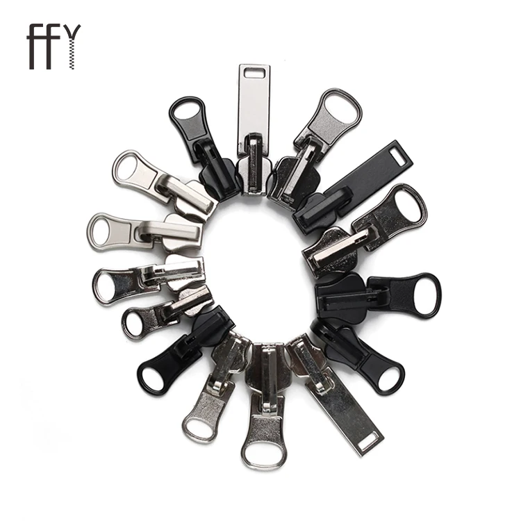 Индивидуальный индивидуальный дизайн металлический слайдер на молнии и съемник для металлической