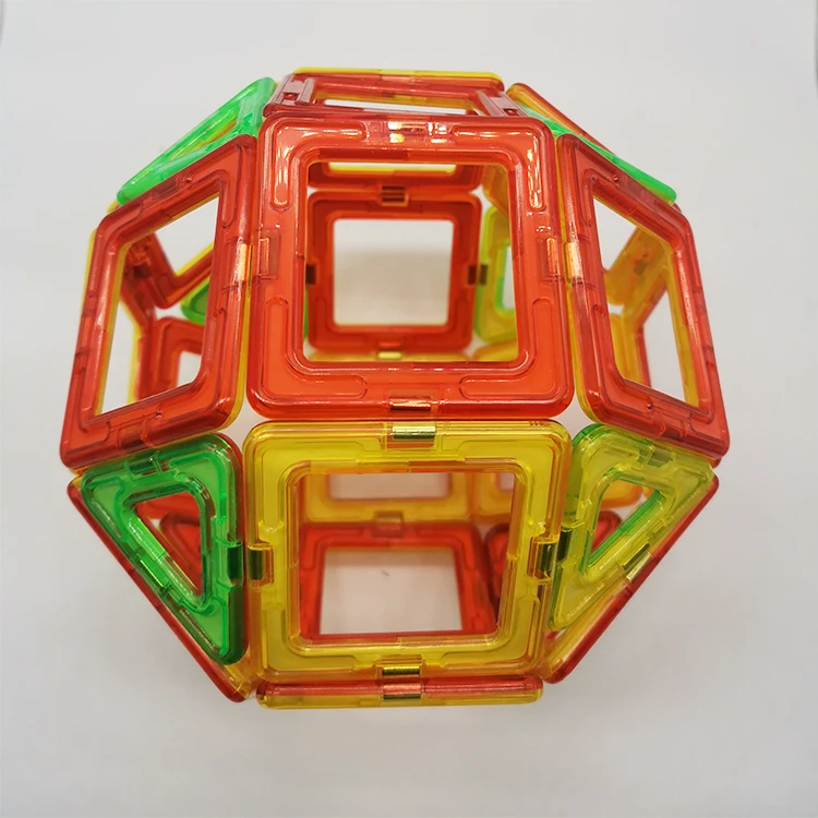 transparent ABS material magnetic building blocks toys