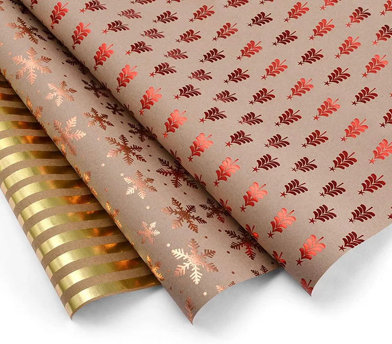 Kraft Custom Printed Wrapping Paper Roll Colorful Tissue Paper Gift Wrapping Paper Manufacturer for Birthday, Halloween,Wedding