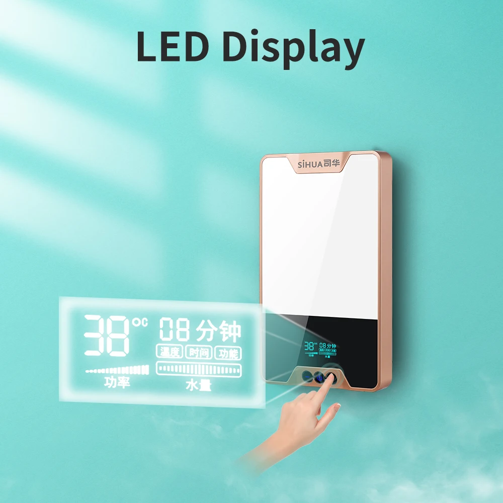 SiHUA  wholesale  hot water tankless instant water heater calentador de agua electrico for shower