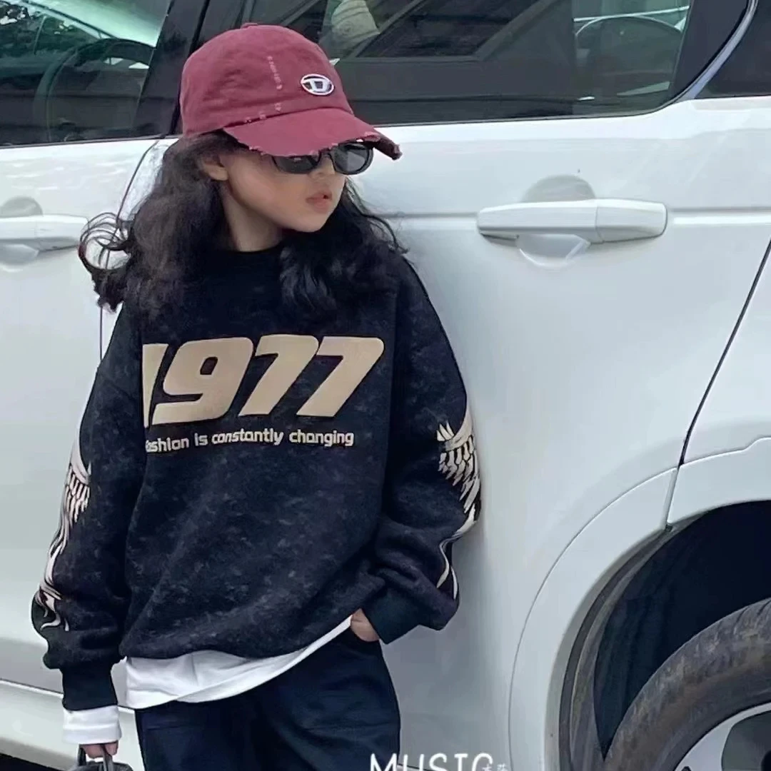 Wholesale Children Clothing Teen Boys Hoodies Fashion Cotton Long Sleeve With Fleece Thickening Kids Sweatshirts