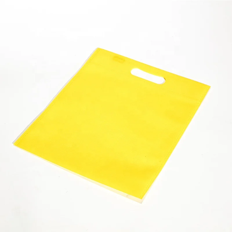 Wenzhou Factory Folding Tote Bag Assorted Colors D Cut Flat Non-woven Bag